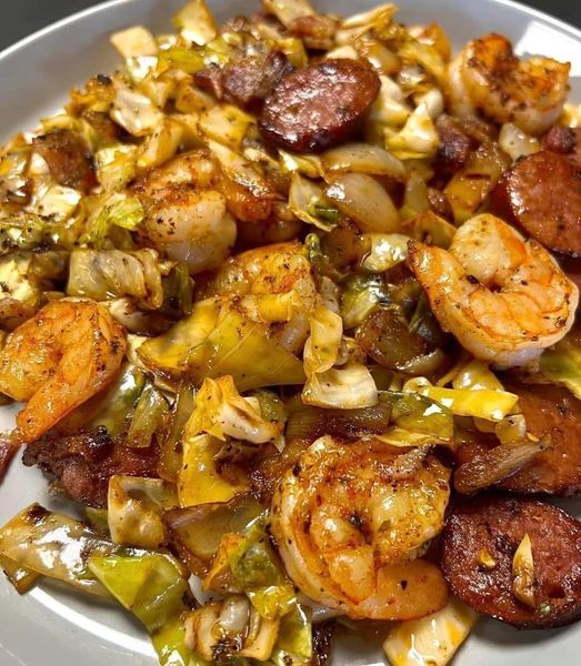 Shrimp Sausage and Cabbage Stir Fry Recipe