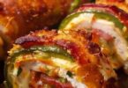 Bacon-Wrapped Stuffed Jalapeño Chicken Rolls