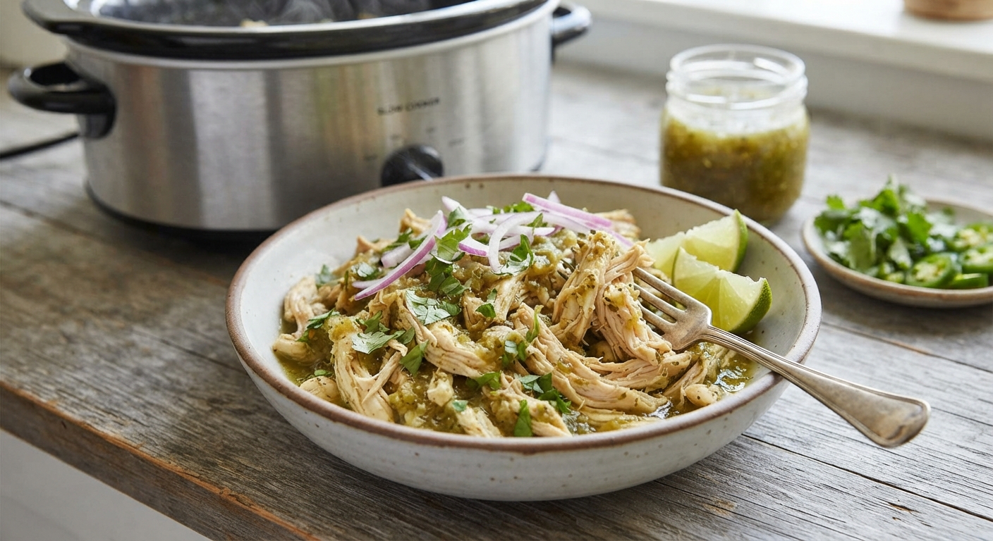 Slow Cooker Salsa Verde Chicken