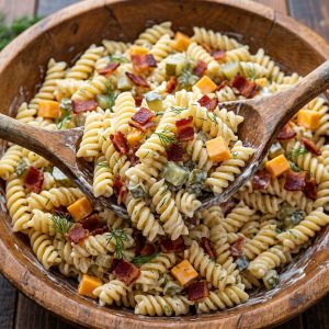 Bacon Pickle Pasta Salad