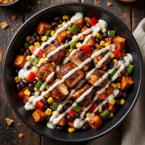 Cajun Chicken Sweet Potato Bowl