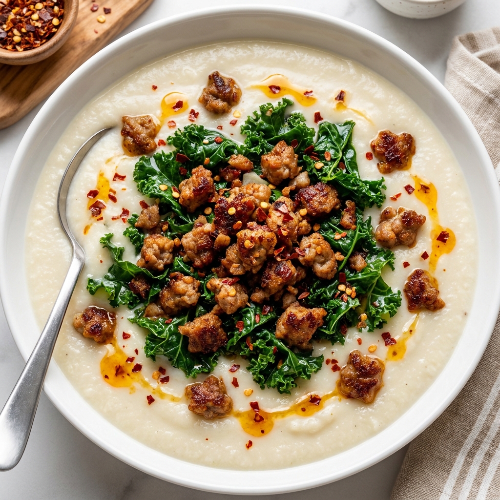 Cauliflower Sausage and Kale Soup Recipe Made Easy