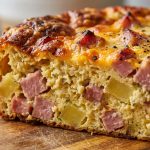 Cheesy Ham and Potato Frittata Recipe