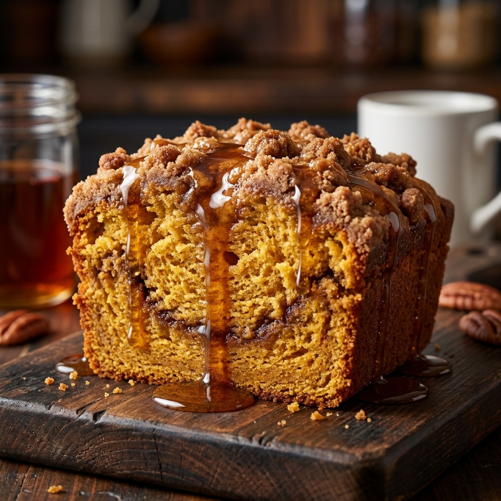 Cozy Maple Brown Butter Pumpkin Coffee Cake – Easy Fall Recipe