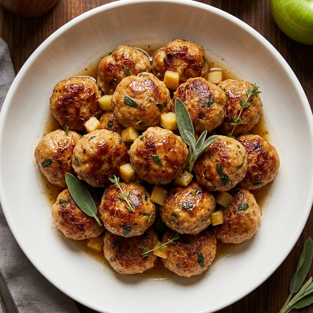 Apple and Sage Turkey Meatballs Recipe for Fall