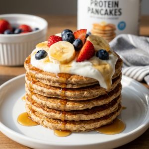 Fluffy High-Protein Greek Yogurt Pancakes
