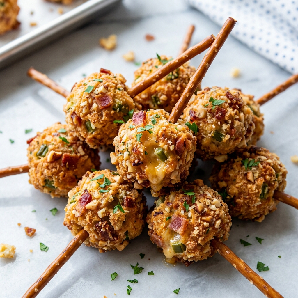 Baked Jalapeno Cheese Bites on a platter with sriracha mayo and ranch