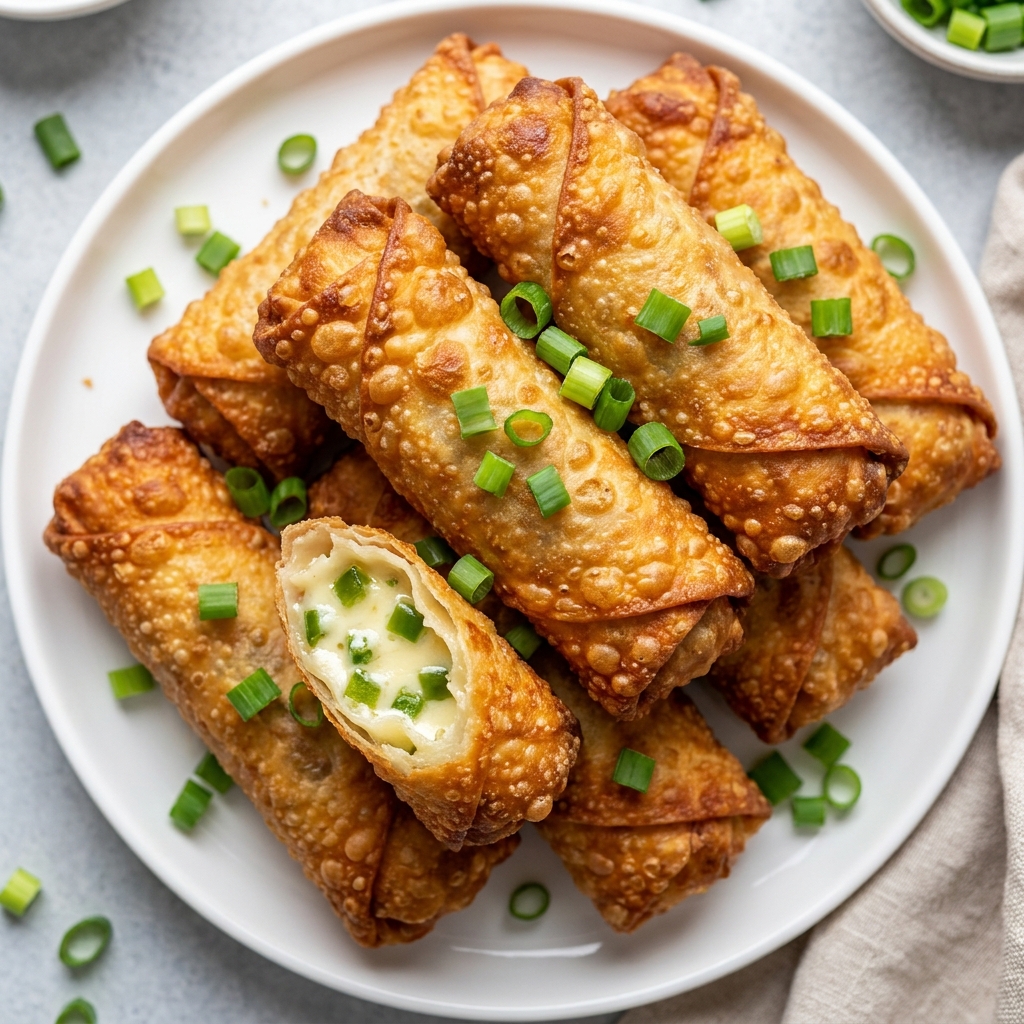 Jalapeño Popper Egg Rolls Recipe: Crispy Gooey Bites
