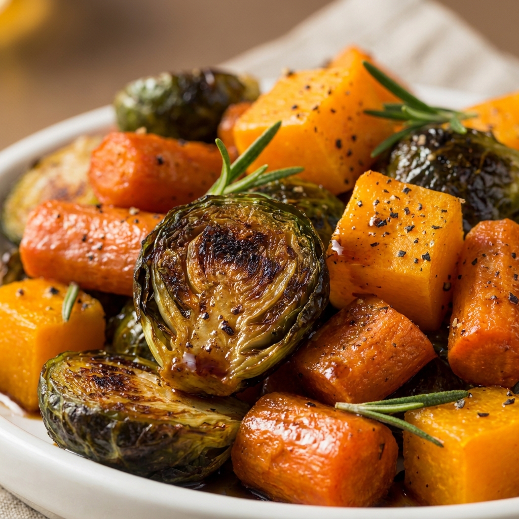 Maple Roasted Thanksgiving Veggies – So Crispy & Sweet
