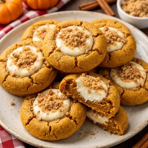 Pumpkin Cheesecake Cookies – Soft and Delicious