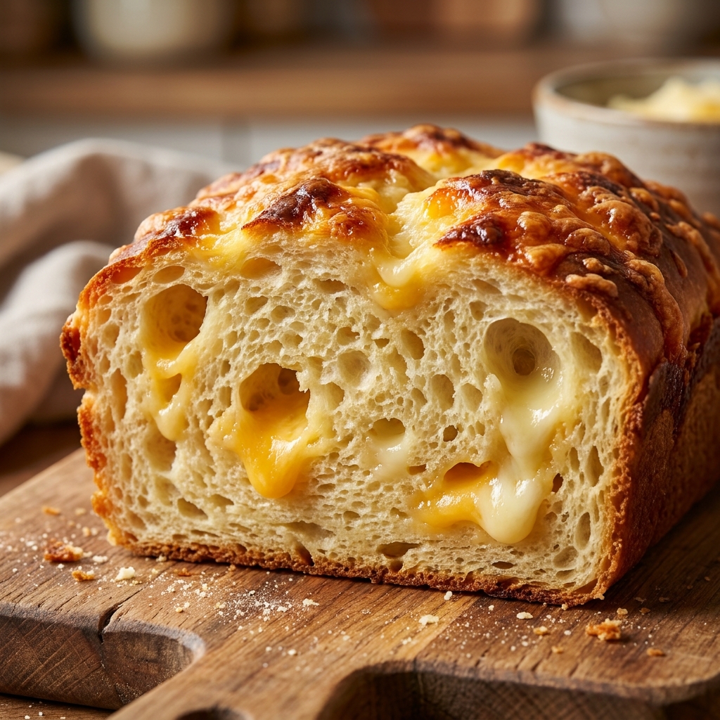 Cheese Bread Recipe: Easy Cheesy Quick Bread for Dinner
