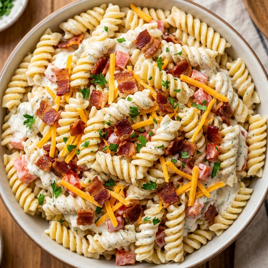 Chicken Bacon Ranch Pasta Bake (Creamy & Cheesy) Recipe