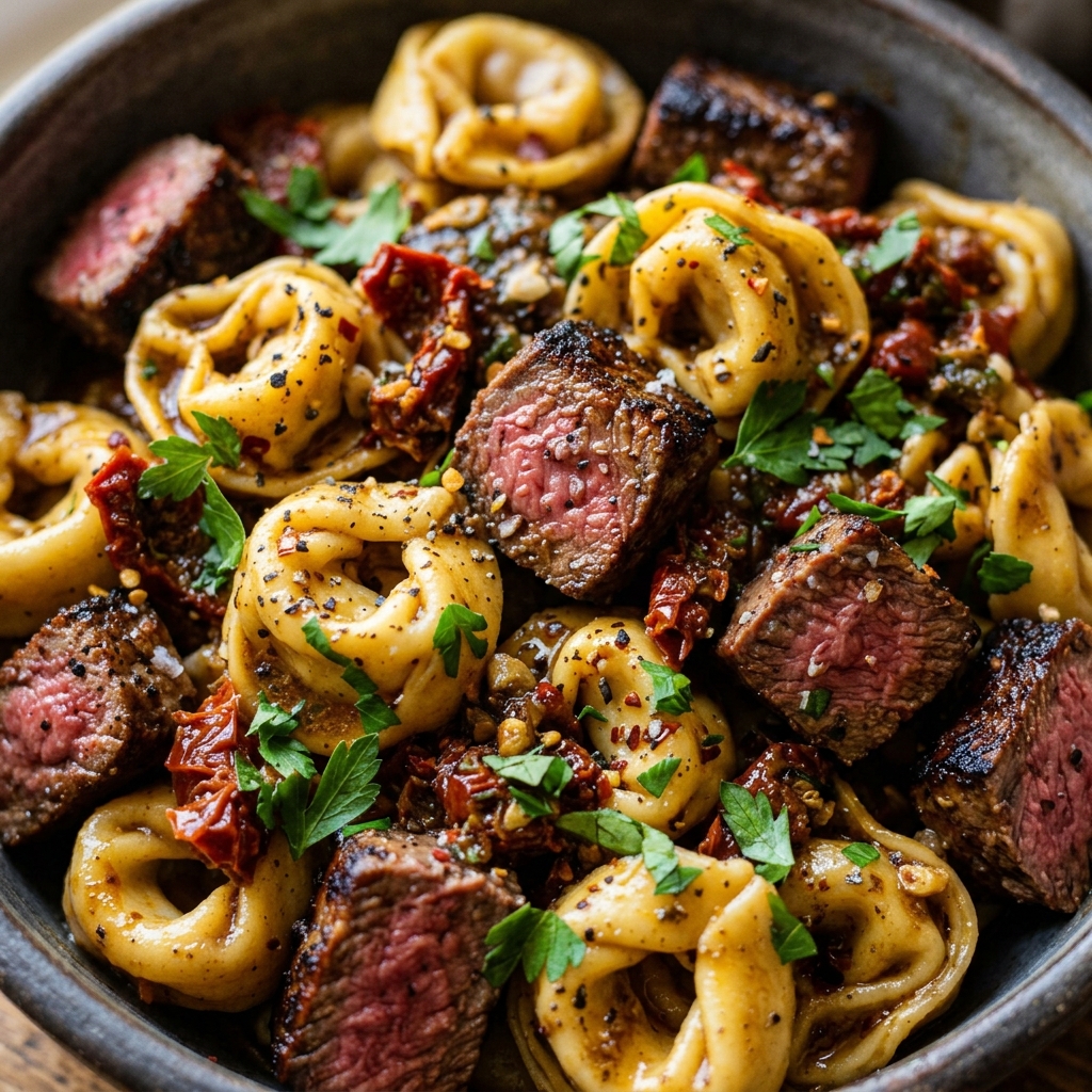 Cowboy Butter Tortellini Steak Bites: Rich, Savory Bites