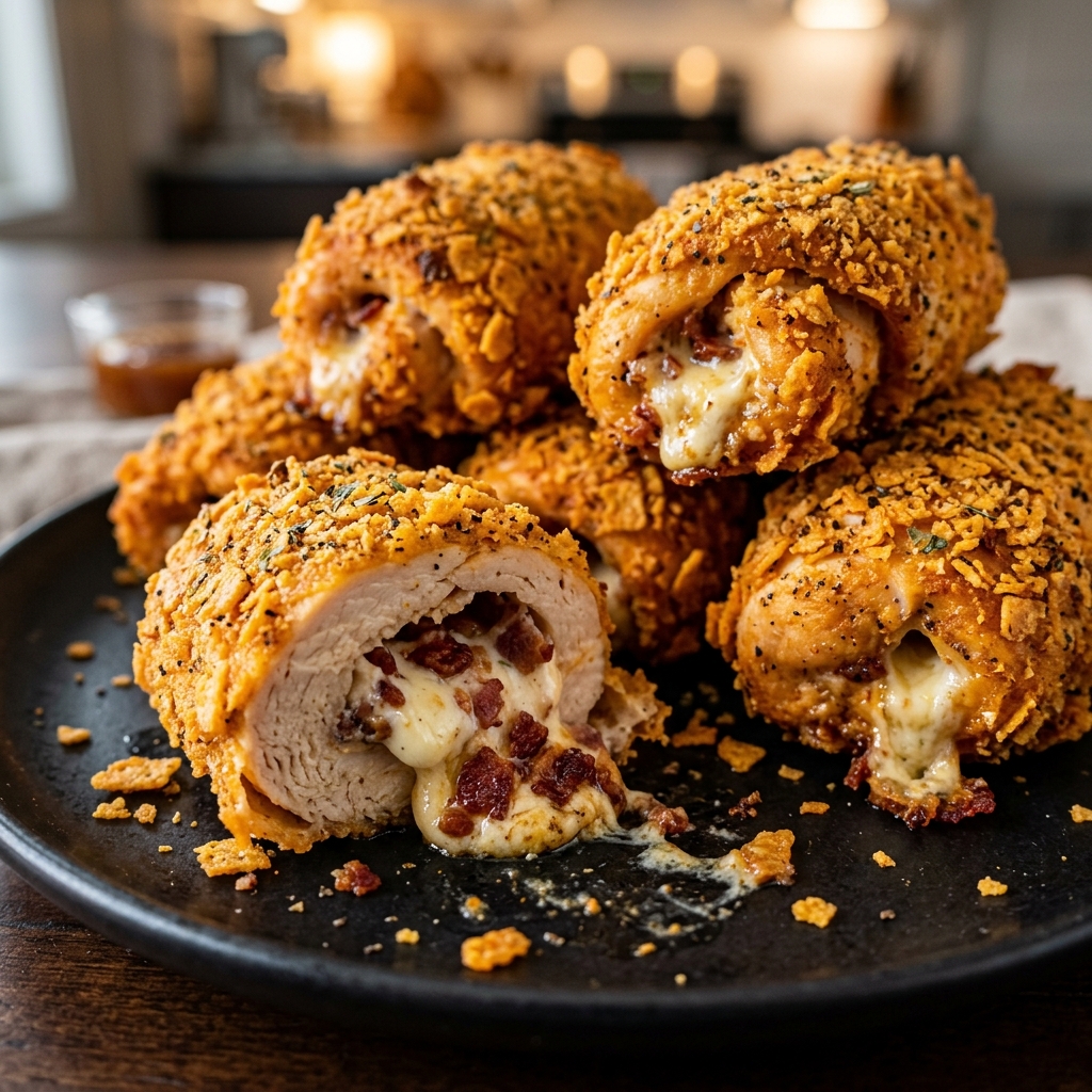 Cream Cheese and Bacon Stuffed Doritos Chicken Recipe
