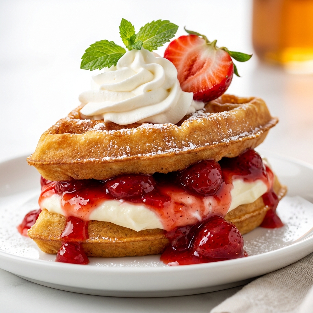 Strawberry Waffles Recipe: Crispy, Fluffy Breakfast