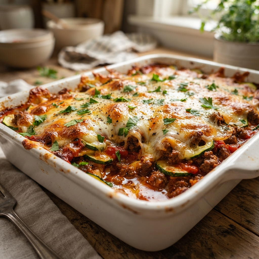 Delicious Zucchini Pizza Casserole – Crispy, Cheesy Bake