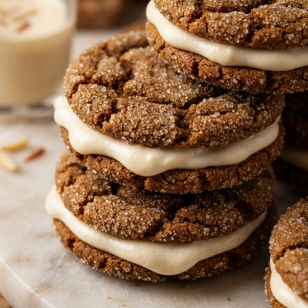 Ginger Molasses Sandwich Cookies – Holiday Treats Recipe