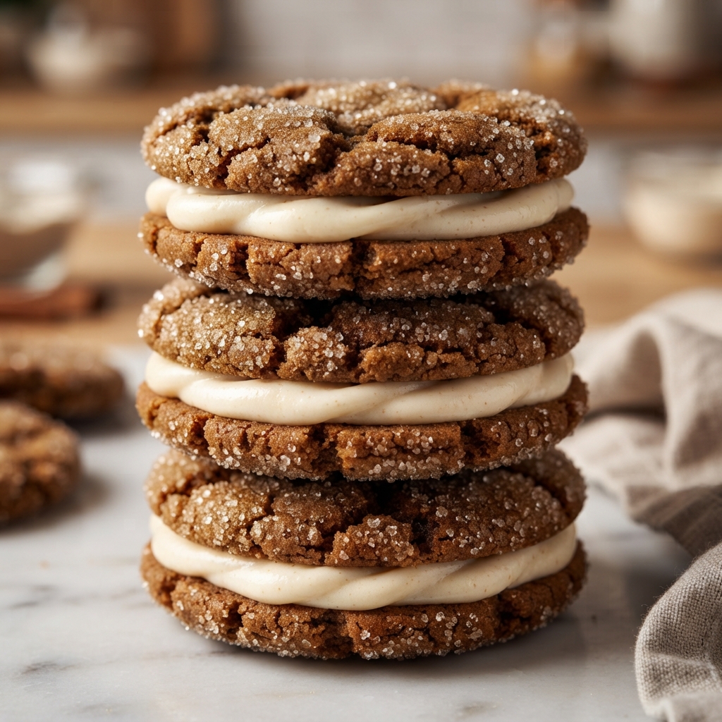 Hands rolling ginger molasses cookie dough