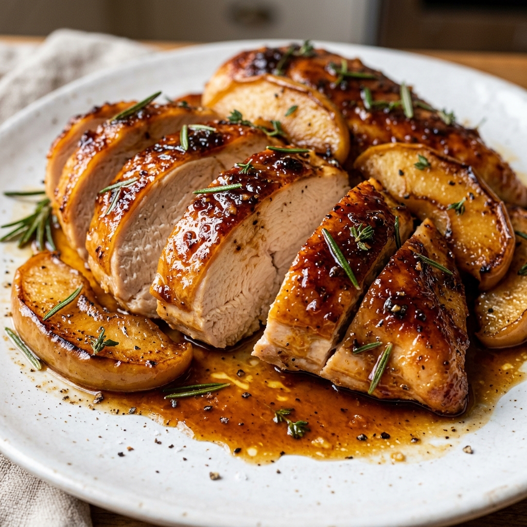 Searing chicken thighs for apple cider chicken recipe