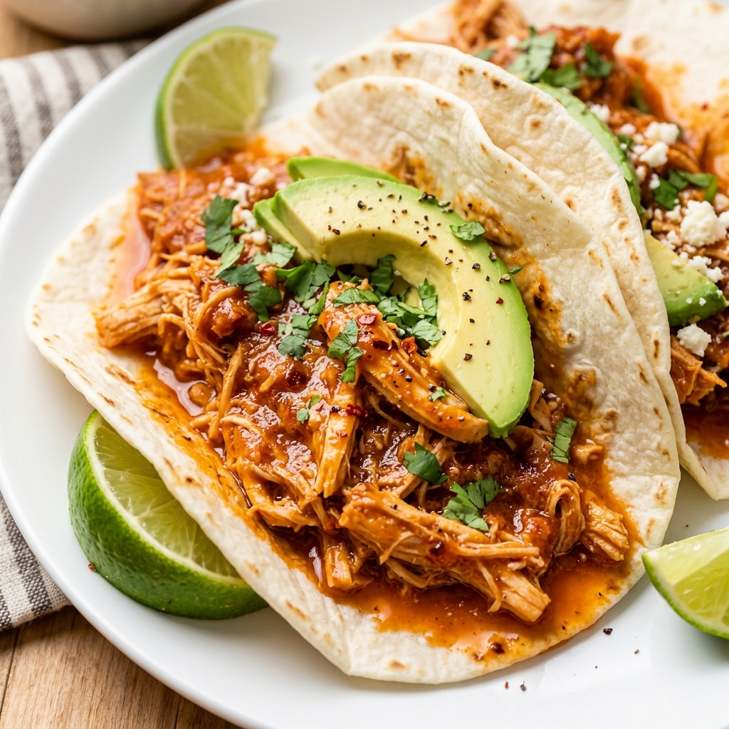 Slow Cooker Chipotle Chicken for Tacos and Burrito Bowls